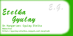 etelka gyulay business card